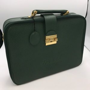 Pineider Pebble Leather Brief Case